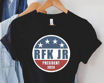 Camiseta RFK JR 2024, camiseta Robert F. Kennedy Jr. For President 2024, camiseta Kennedy 2024, voto por Kennedy