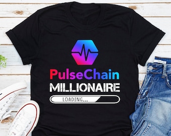 Pulsechain Crypto Millionaire T-Shirt, PLS Toke Shirt, HEX Cryptocurrency Shirt, HEX Staker