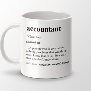 Accountant  Gift, Funny Accountant  Coffee Mug, Accountant  Graduation Gift, Job Title Definition Mug