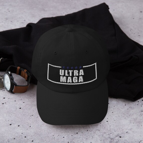 Cappello MAGA regolabile, Make America Great Again, cappello Trump 2024, slogan Donald Trump con berretto da baseball con bandiera USA, prodotto Trump rosso, Rosso, 3-5