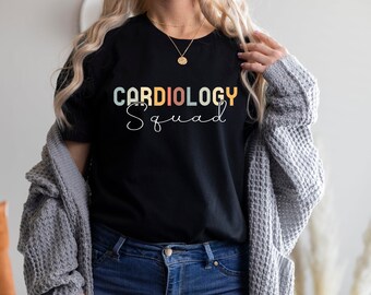 Camiseta Quad de Cardiología, Camisa de Enfermera Cardíaca, Regalo de la Semana de la Enfermera, Regalo para Enfermera de Cardiología, Camiseta de Cardiólogo