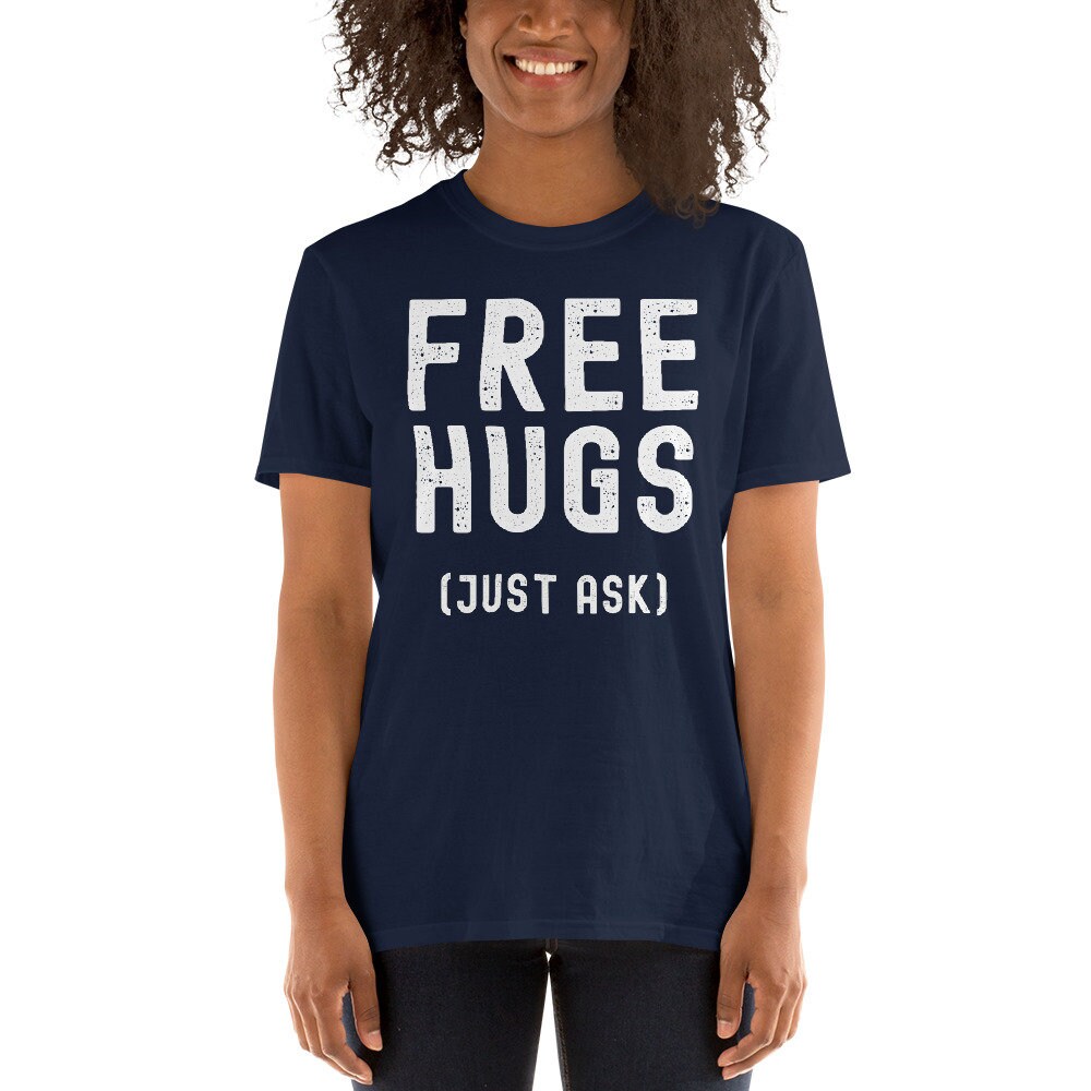 Free Hugs Just Ask T-shirt, Funny Social Distancing Shirt, Social