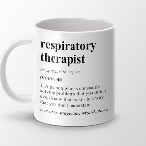 Atemtherapeut Geschenk, lustige Atemtherapeut Kaffeetasse, Atemtherapeut Abschlussgeschenk, Jobtitel Definition Tasse