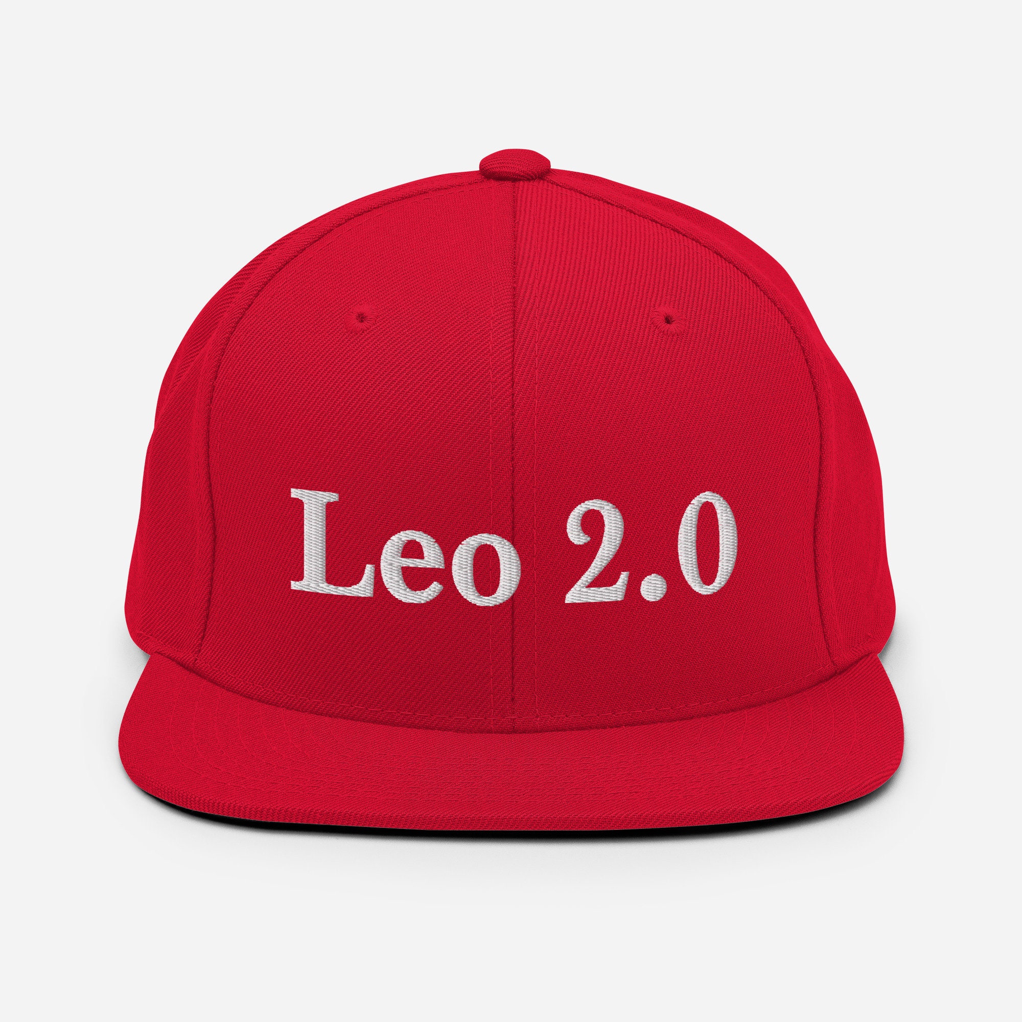 Leo 2.0 Red Hat Leo Terrell Embroidered Cap - Etsy