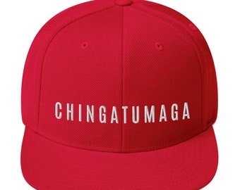 CHINGATUMAGA Snapback Mütze Bestickte Chinga Tu MAGA Parody Cap