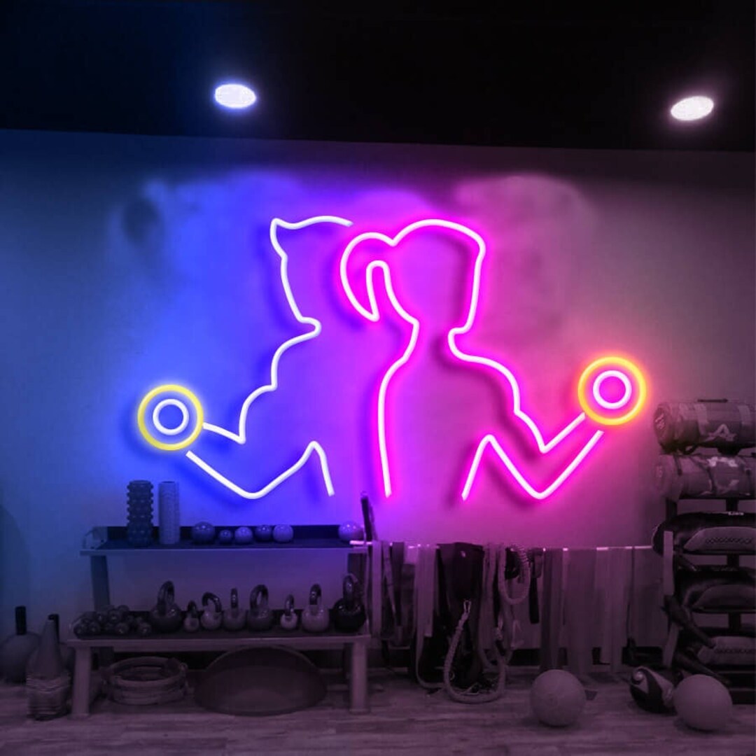 Custom Gym Neon Sign 28 Inches Etsy