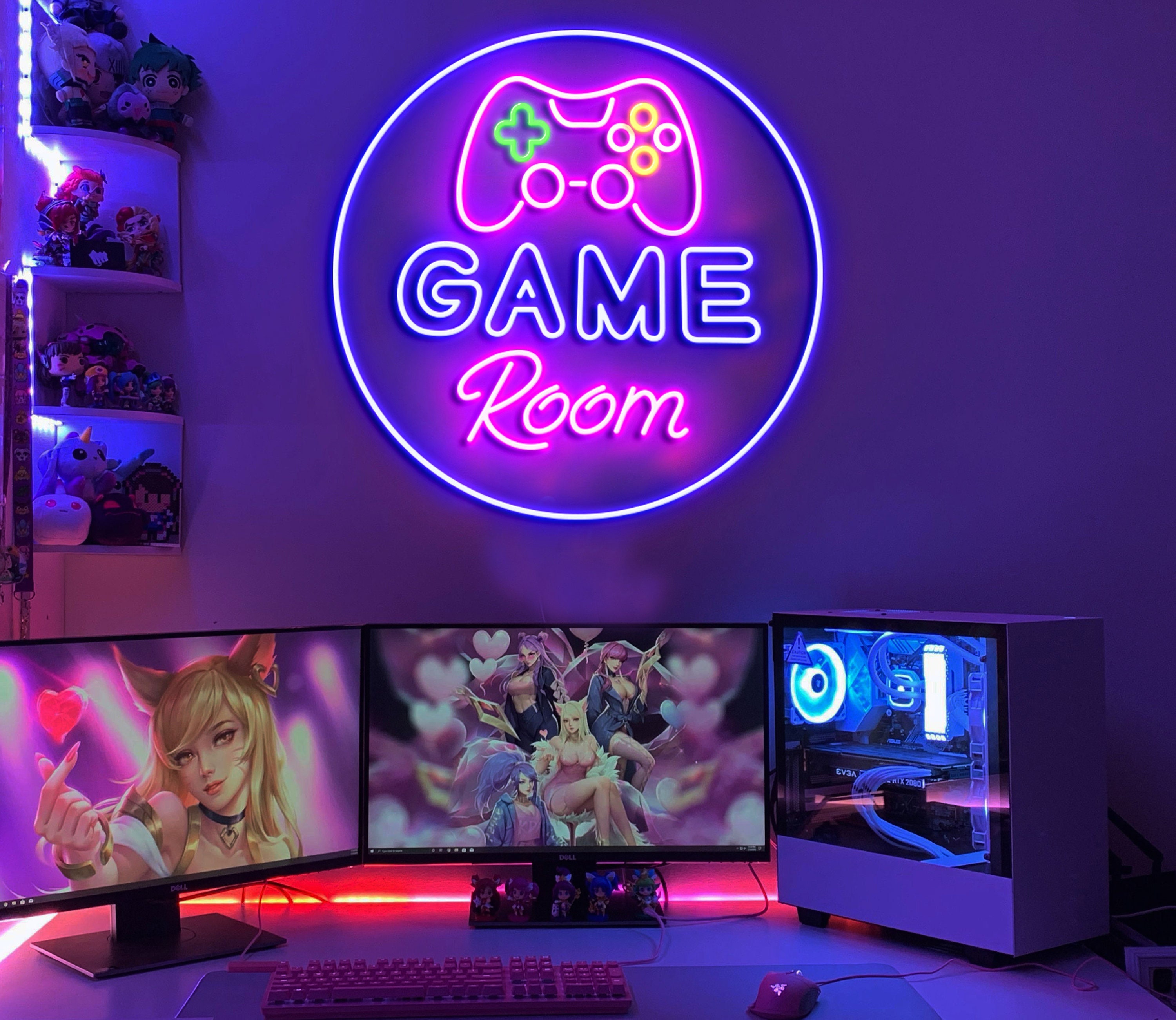 indgang pedicab Regeneration Game Room Neon Sign Led Lights for Gaming Room Custom Neon - Etsy Singapore