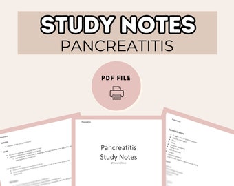 Studienota's van verpleegkundigen: Acute pancreatitis | Verpleegkundig studieblad | NCLEX-studieblad