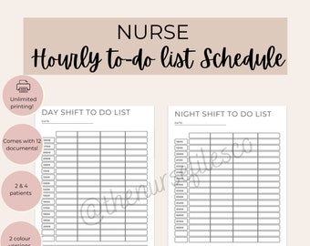 Nurse to Do List Etsy