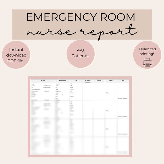Nursing Handover Template, Bedside Handover Sheet, Clinical, 55% OFF