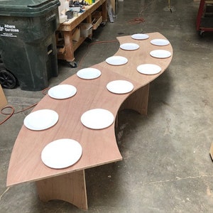 Kids Curvy Table, connectable sections as many as you want, Kids Birthday parties, table children&#39;s table, pic shows 2 tables, local pickup