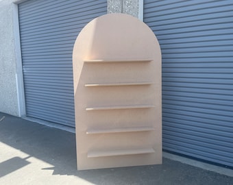 Radius Arch Backdrop Wall with Removable Shelves - (FREE SHIPPING) - Party Favor Display, product display wall, Champagne Wall display
