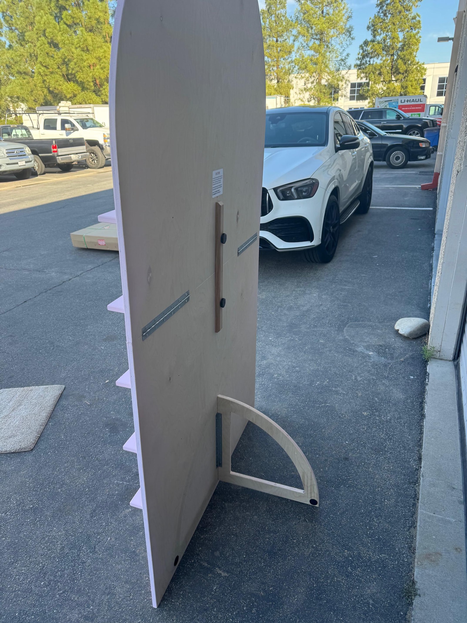 Folding Arch Display Backdrop With Removable Shelves - Wooden Party ...