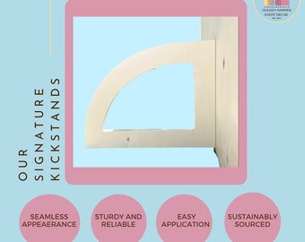 Golden Hammer Signature Kickstands for Arch Backdrops - Multiple Sizes, Reusable & Reliable, Hardware Included, Medium Density Fiberboard