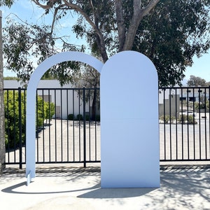 Collapsible Wedding Arch Backdrop Prop - Custom Wood Open Set, Ships from California