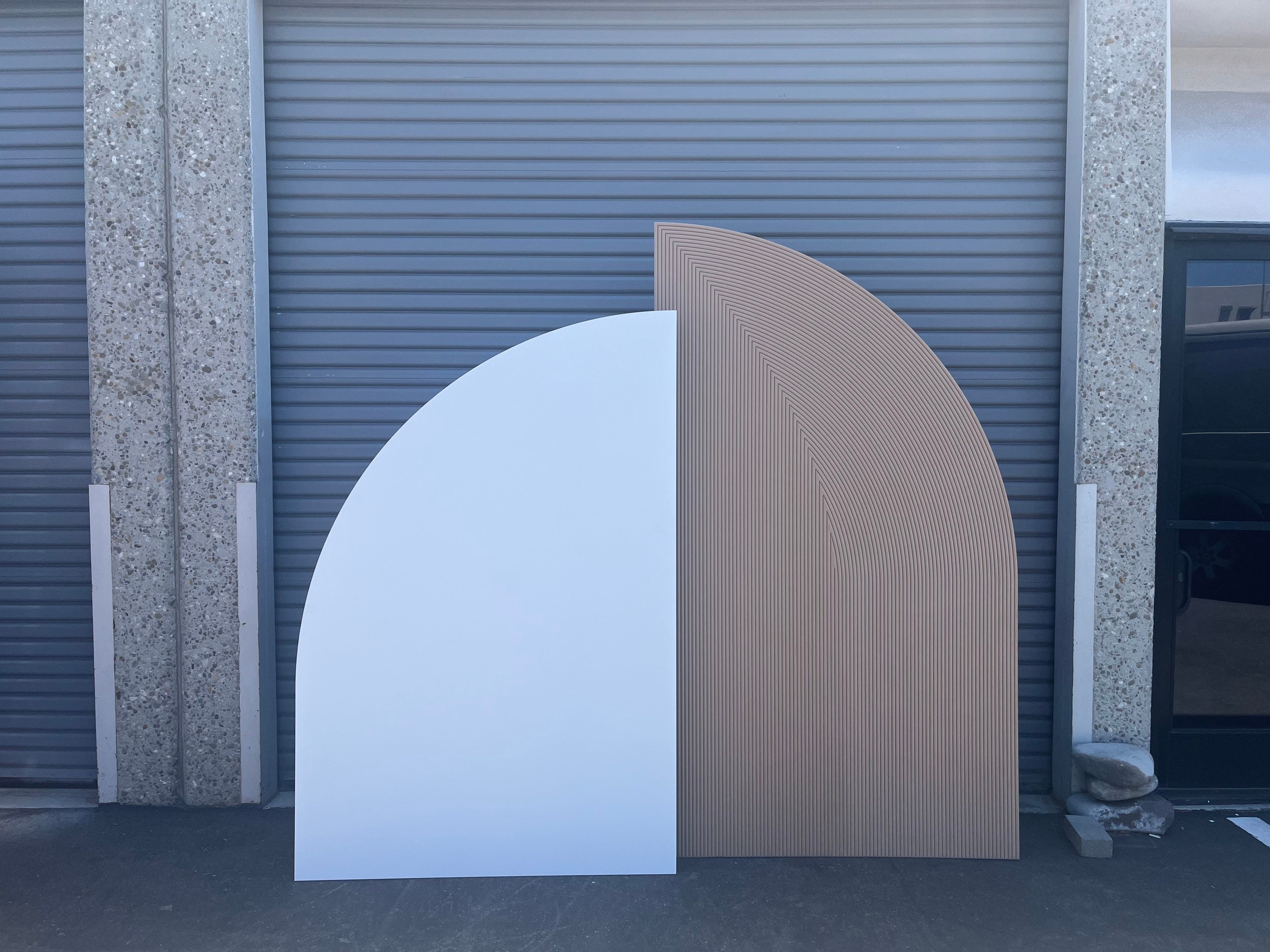 Custom MDF Arch Backdrop Set - Wedding Event Photo Walls Wood Curved ...
