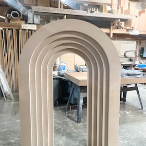 3D Layered Wedding Arch Backdrop PROP: Lightweight Foam, Easy Transport, ships from CALIFORNIA