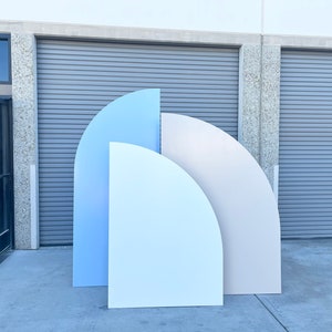 Half Arch wood Backdrop: Wedding Photo Booth Wall Decor, ships from CA