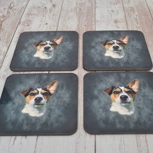 Sottobicchieri Jack Russell / Sottobicchieri / Regali di compleanno / Set di stoviglie / Tavola apparecchiata / Jack Russell / Sottobicchieri per cani da lavoro