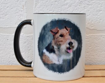 FOX TERRIER Motivstempel Mit Kissen – Holzstempel Für Scrapbooking, Basteln & Büro