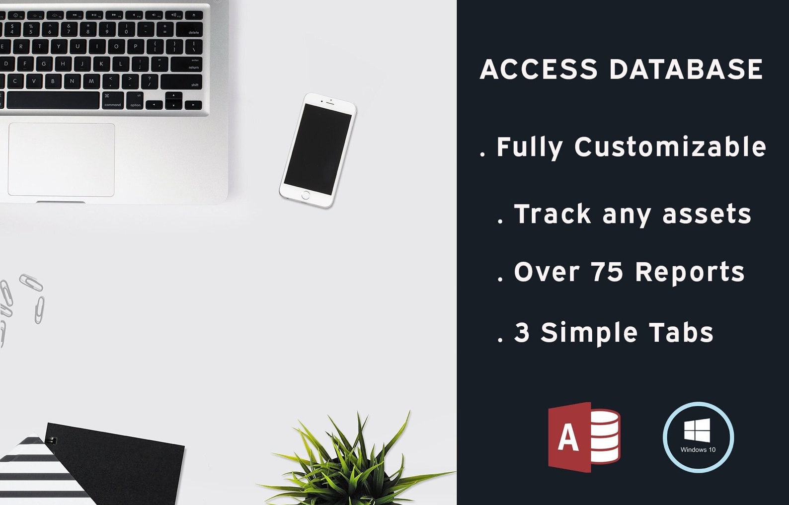 Track My Assets Database Template for Assets Computers - Etsy Canada