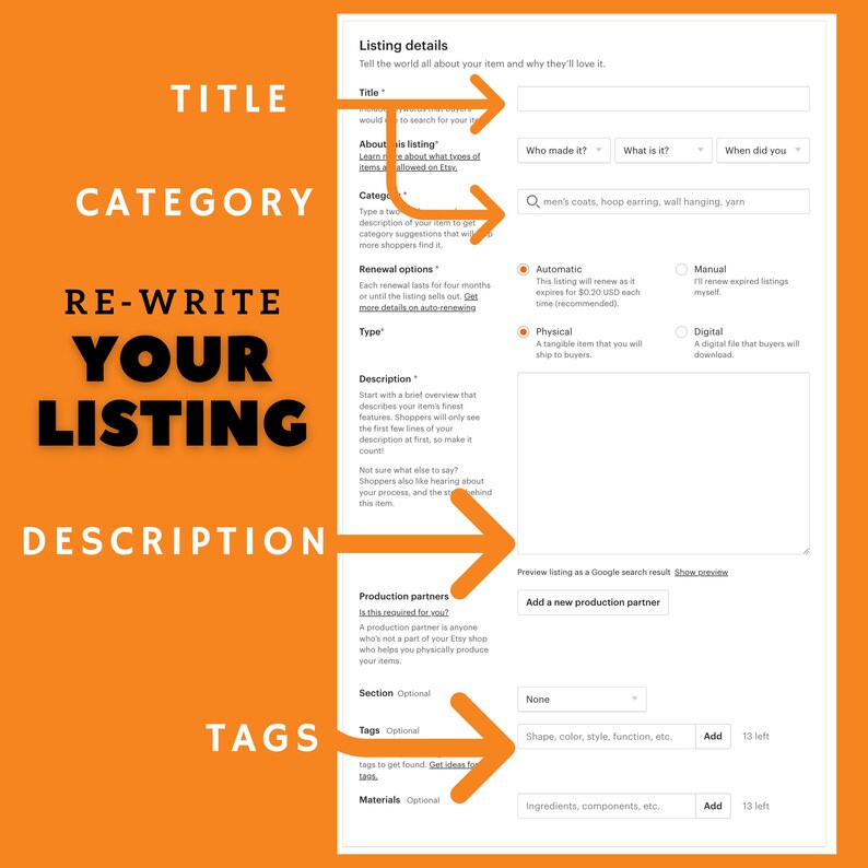 Etsy Listing Rank Service Sell on Etsy Increase Views Etsy