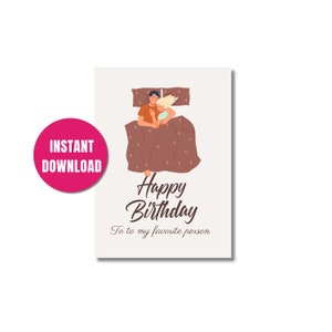 Funny Happy Birthday Card for him | Husband Birthday Card & Gift for Husband Boyfriend