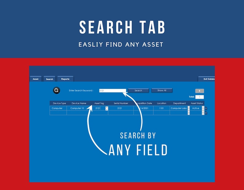 Track My Assets Database Template for Assets, Computers | Including