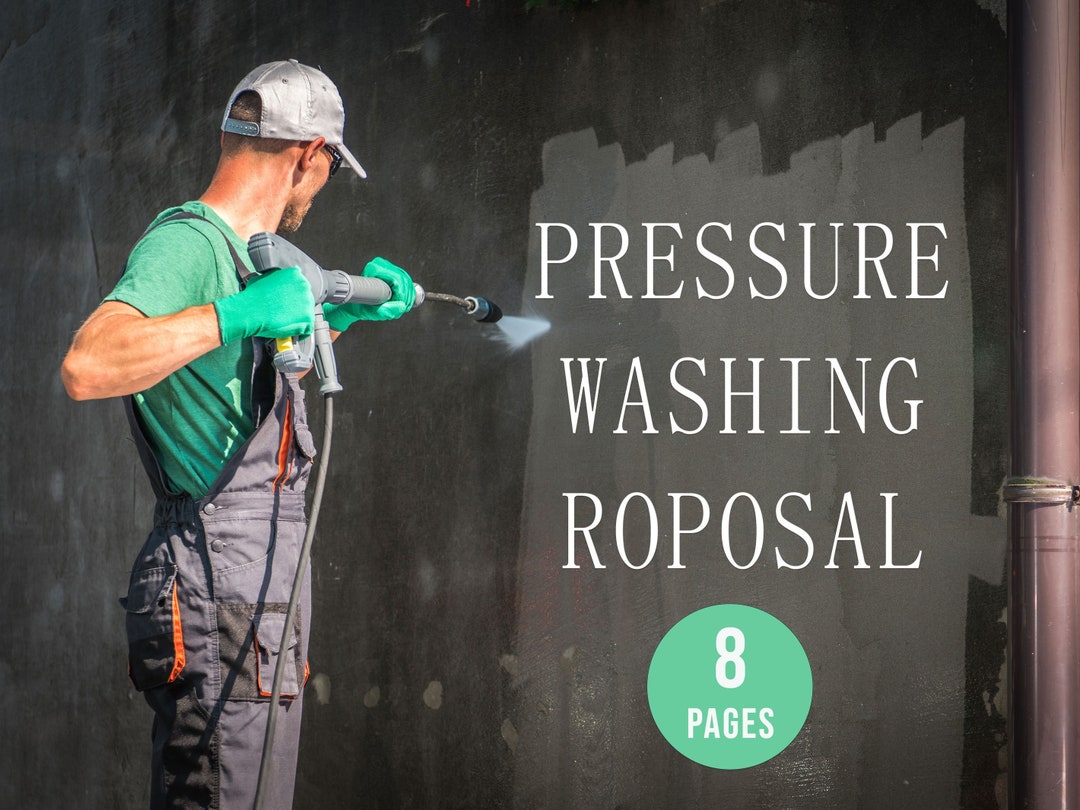 Power Washing Proposal, Agreement, Contract Template Pressure Washing