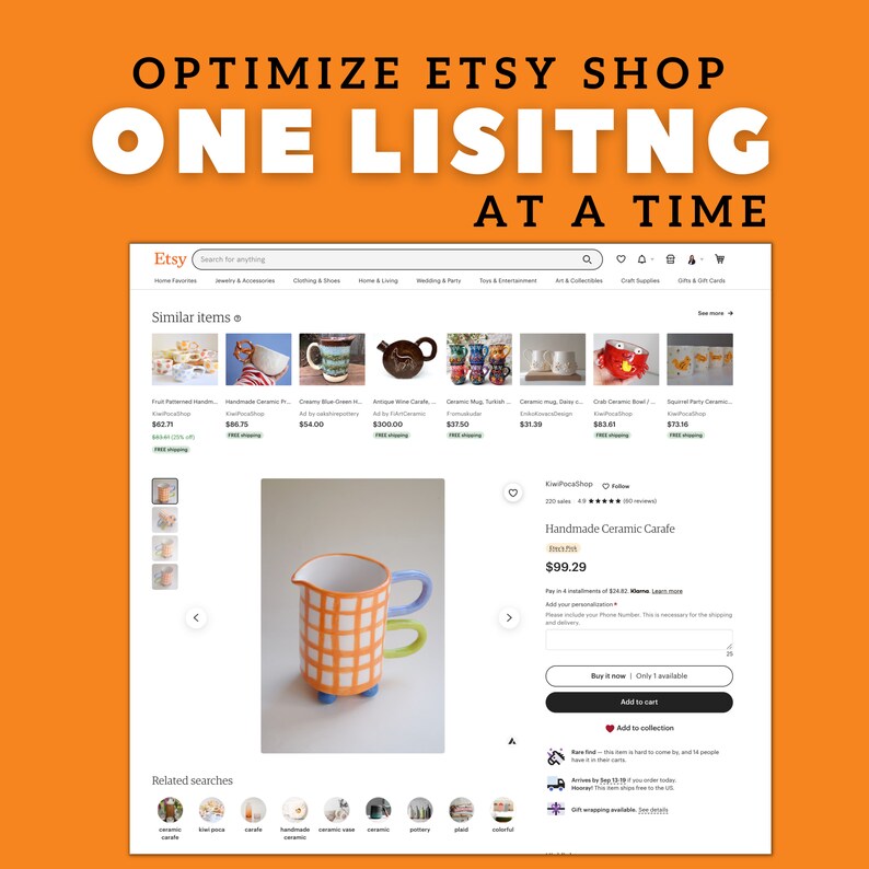 Etsy Listing Rank Service Sell on Etsy Increase Views Etsy
