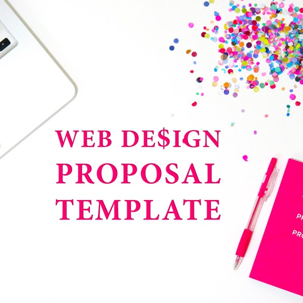 Web Design Proposal Contract Template | Website Designer Services with Pricing (22 Pages) | Very Simple Word Document Form