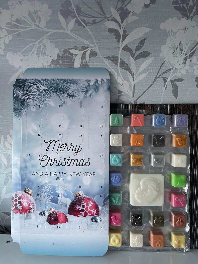 Wax Melt Advent Calendar Fragrances Advent Calendar Count Etsy UK