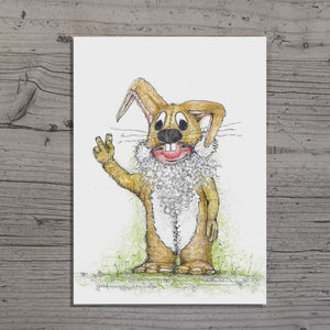 Osterhase Peace | Ostern | Postkarte A6