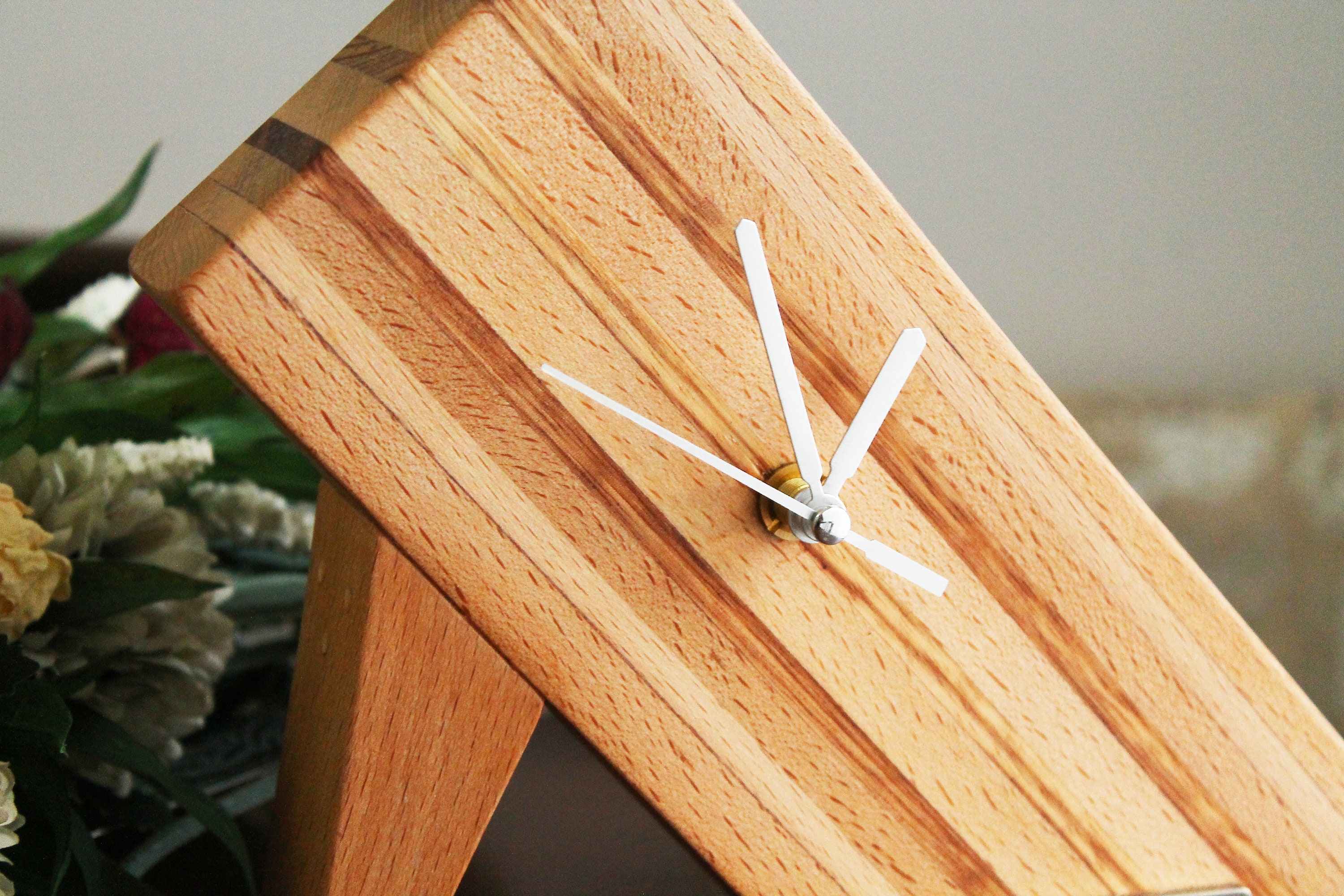 Clock Desk Clock Wooden Desk Clock Modern Table Clock - Etsy