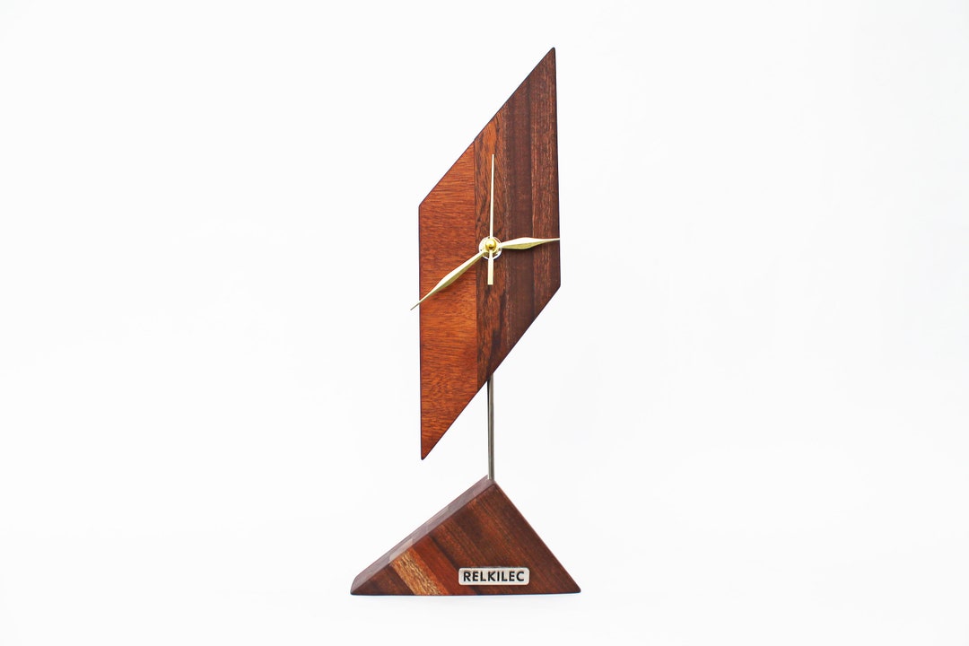 Clock Desk Clock Wooden Desk Clock Modern Table Clock - Etsy
