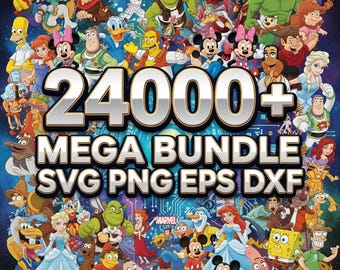 Mega Bundle Dis.ney Character Png, Mouse And Friends Png, Dis.ney Princess Png, Mavel Avenger Png, Cartoon Character Png, Family Trip 2025