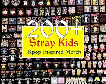 200+ Cute Stray Kids PNG Bundle, Stray Kids SKZOO Png, Stray Kids Merch Designs, SKZOO Birthday Png, Kpop World Tour 2026 Png