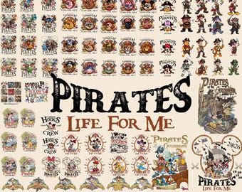 100+  Pirates Life For Me PNG Bundle, Disney Pirate Character Png, Disney Cruise Trip Png, Family Vacation 2026 Png, Digital Download