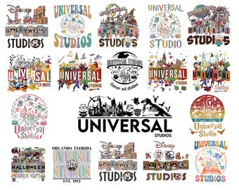 Universal Studio Png Bundle, Universal Studios Reise Png, Familienurlaub Png, Weihnachten Universal Studio Png, Maus und Freunde, Familienausflug