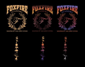 Paquete de imágenes PNG de Foxfire Academy, símbolos PNG de Keeper of the Lost Cities, Kotlc PNG, Neverseen, Lost Cities Keeper PNG, diseños para amantes de los libros