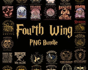 40+ Fourth Wing PNG Bundle, ACOTAR Velaris Png, Basgiath War College Png, Dragon Rider Png, Onyx Storm,Violet Sorrengail, Bookish Png Design