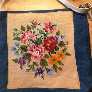 Canvas bag and jeans