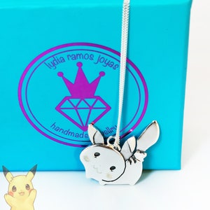 Pika Pendant, Anime, Kawaii, Manga, Handmade Jewelry, 925 silver jewelry, Original jewelry