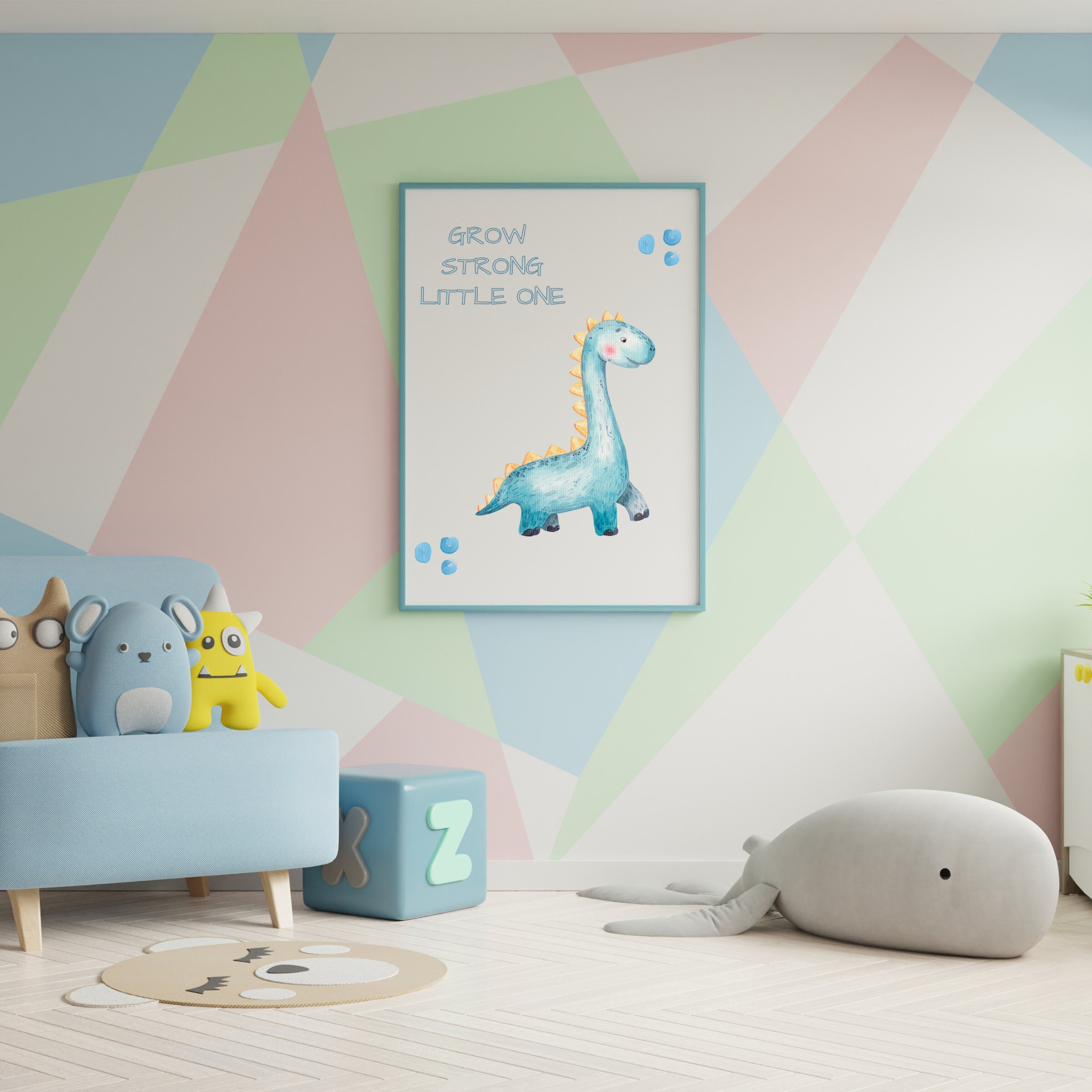Dinosaur Nursery Print Nursery Decor Nursery Prints Nursery Wall Art ...