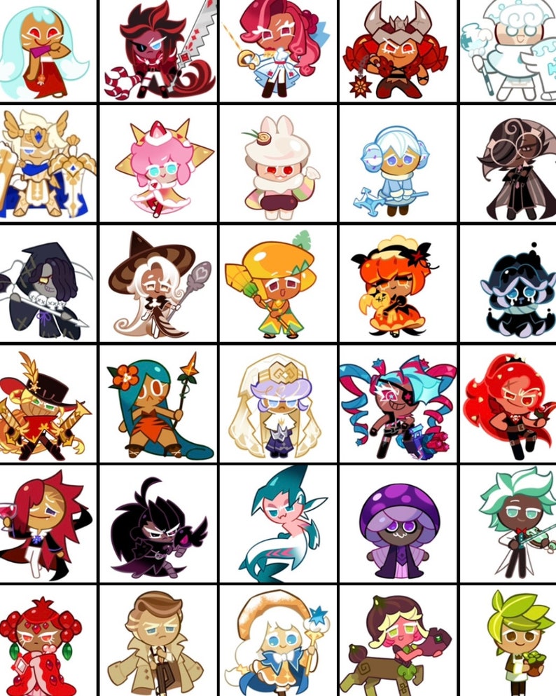 Cookie Run Coloring Pages Vol. 2 Etsy Canada