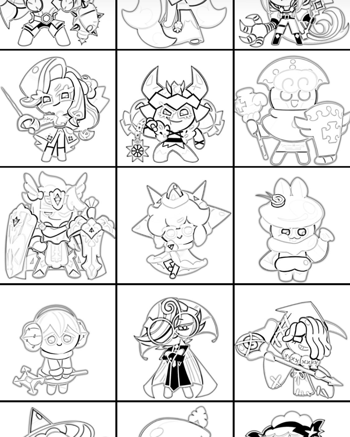 Cookie Run Coloring Pages Vol. 2 - Etsy