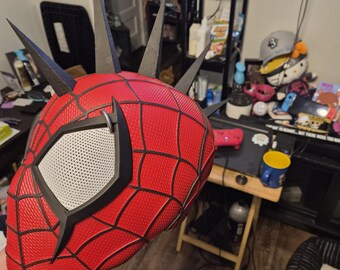 Hobie Brown Spider Punk Helmet - 3D Printed Spiderman Prop - Etsy