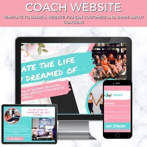 What is Coaching Canva website template