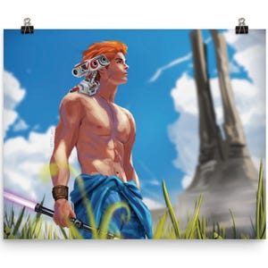 Cal Kestis & BD-1 Poster Art Print - Star Wars Jedi Fallen Order / Jedi Survivor