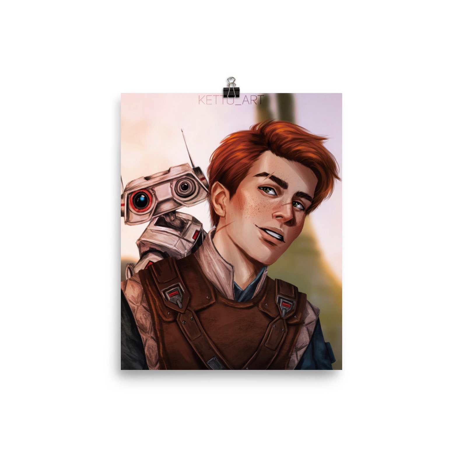 Cal Kestis & BD-1 Poster Art Print - Star Wars Jedi Fallen Order / Jedi ...